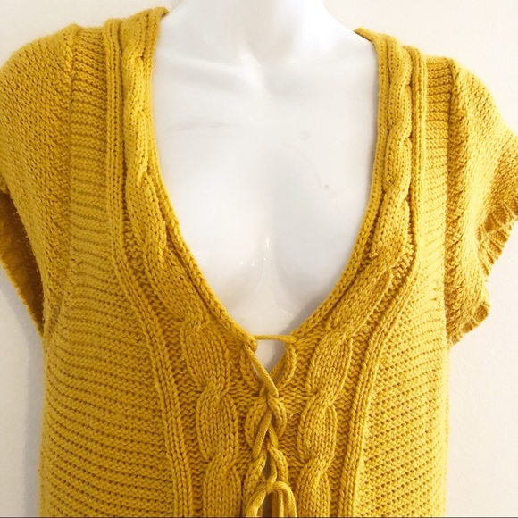 Aryeh mustard yellow sweater dress - Picture 2 of 8